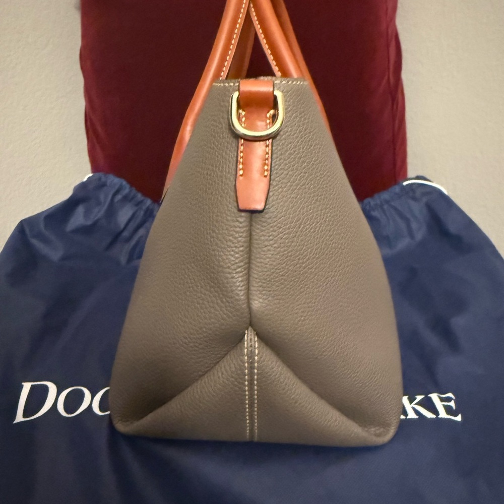 Dooney & Bourke Gray and Brown Satchel - Picture 3 of 16